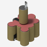 Ремкомплект Интерскол-12-1.3-NICD (аккумуляторная сборка) для ремонта батарей Интерскол