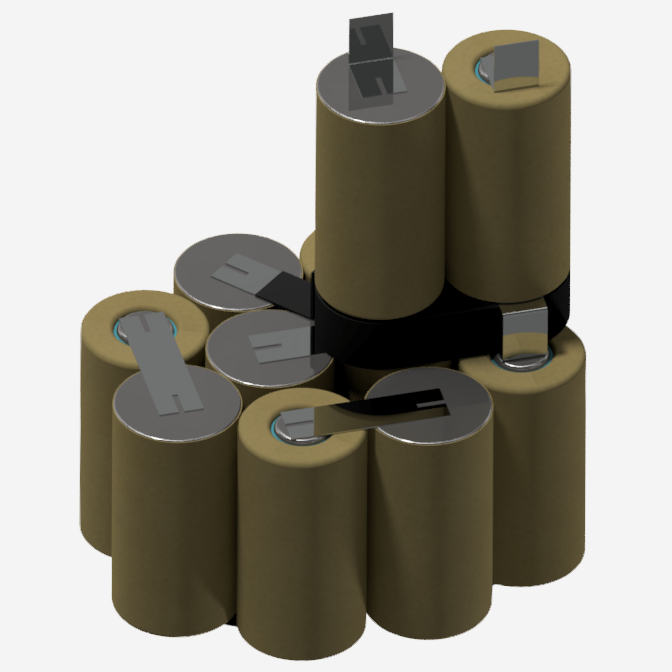 Аккумуляторная сборка СТОМЕР-14,4-1,3-NICD для ремонта батареи электроинструмента 