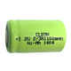 Аккумуляторный элемент NiMH 2/3 A 1,2В 2,2 Ач (химический состав: NiMh, напряжение: 1,2 вольта, емкость: 1100 мАч, размер: 2/3 A 28.5x17 мм, оболочка: пластик) 